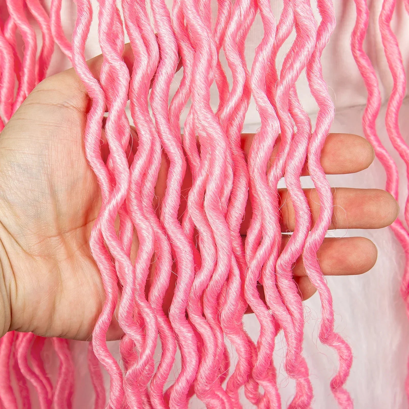 30" Crochet Afro Dreadlocks Bucket Hat Wig | Synthetic Braided Hair | Curly Ends | Black Women