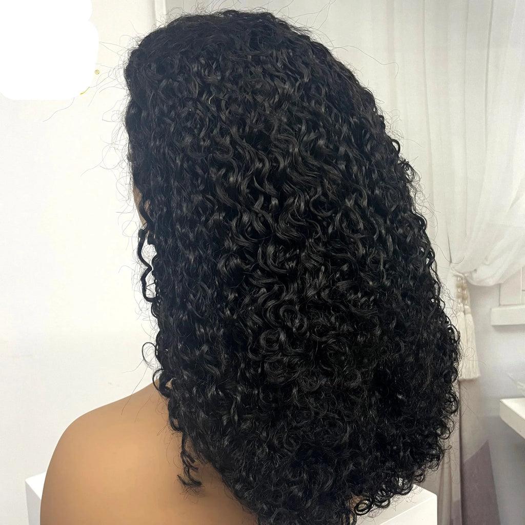 350% Density Pixie Curly HD Lace Frontal Wig | Bouncy Burmese Human Hair