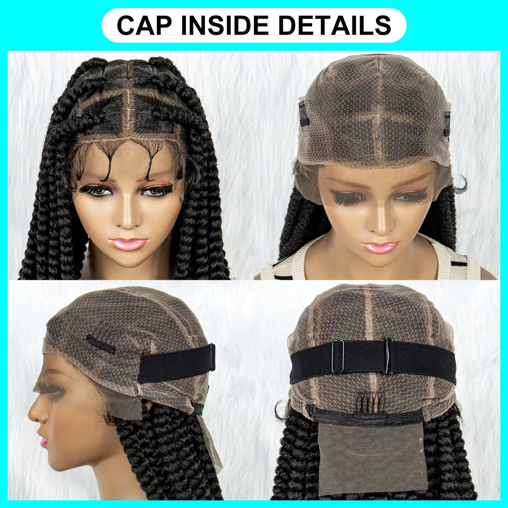 Beaded Dreadlocks Full Lace Wig | Knotless Box & Cornrow Braids