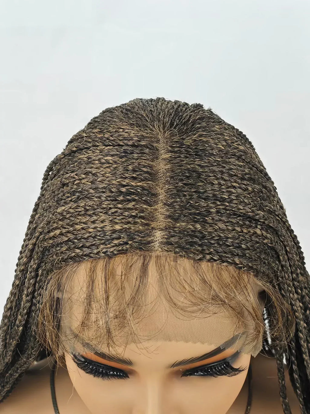 30 Inch Knotless Box Braids Wig | Full Lace Front | Deep Wave | Lightweight | For Black Women