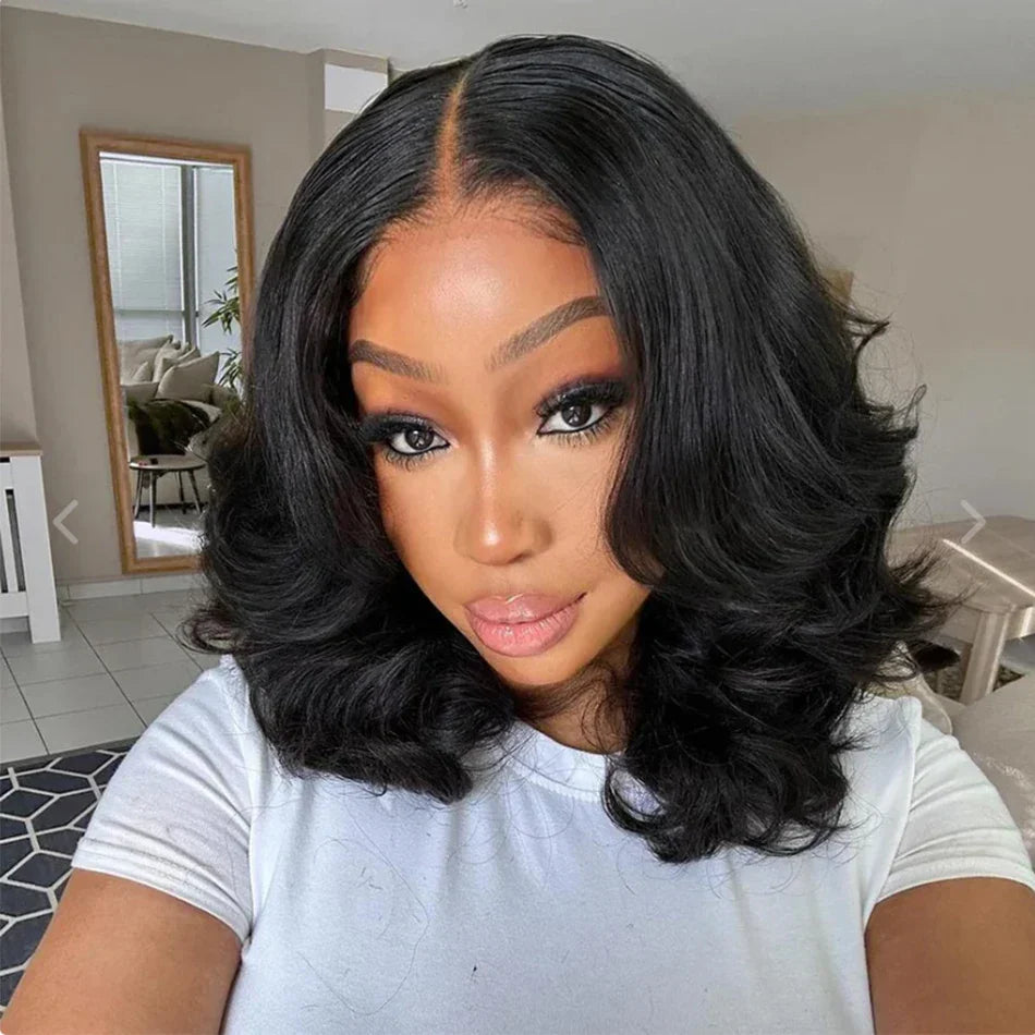 12A Wear & Go Bob Wig | 180% Density Glueless Body Wave Human Hair