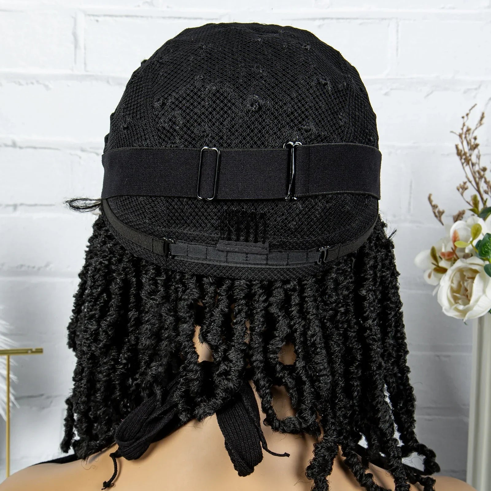 14" Knotless Butterfly Locs Lace Front Wig | Synthetic Dreadlock Braids | Black Women