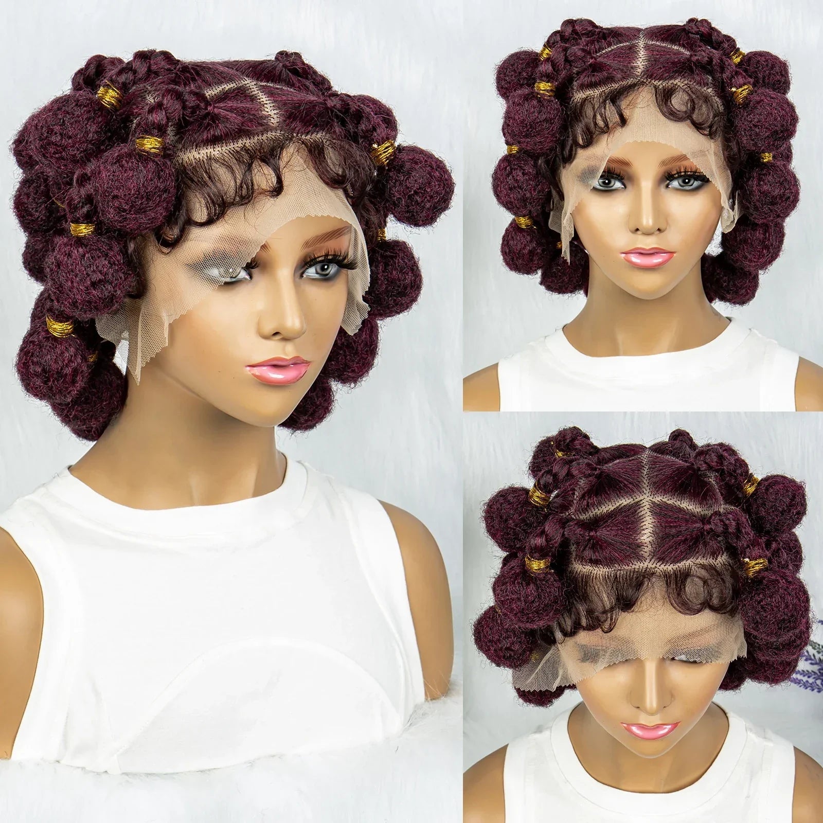 Bantu Knotless Box Braids Wig | Full Lace African Braiding Hair