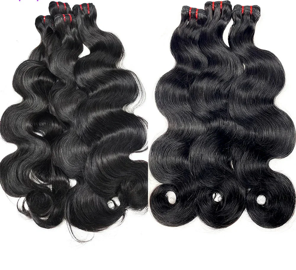 15A Double Drawn Body Wave Vietnamese Raw Hair Bundles | 18 20 22 Inch Human Hair Extensions | Virgin Hair Weave