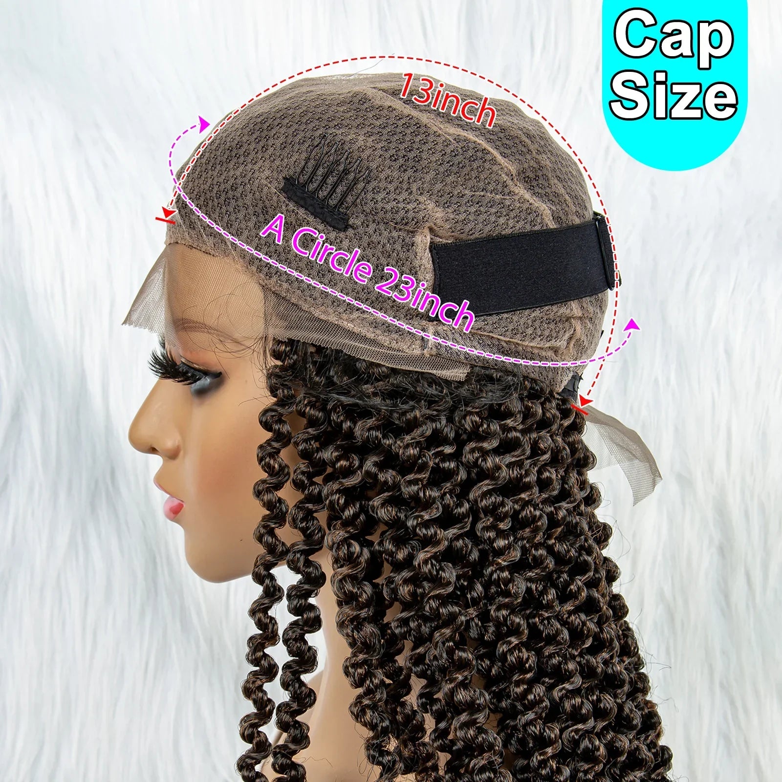 18" HD Lace Full Lace Braided Wig | Twist Braids | Baby Hair | Natural Look | Synthetic Hair