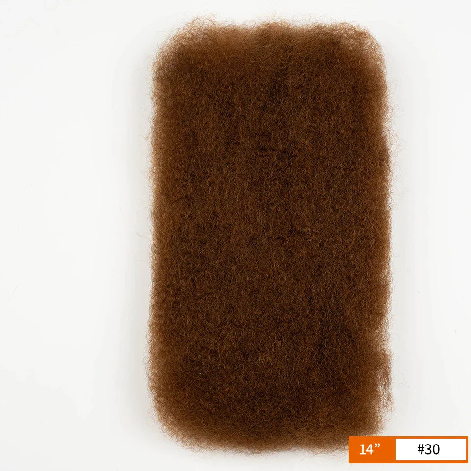 Afro Kinky Bulk Human Hair Extensions | 10"-22" 50g Brazilian Remy for Braiding & Dreadlocks (Natural Colors, Long-Lasting)