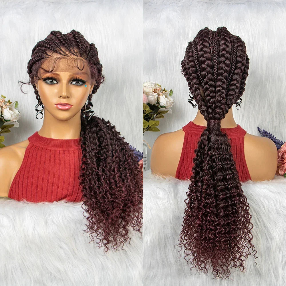 28" Blonde Crochet Braids Wig | Lace Front | Pre-Plucked Baby Hair