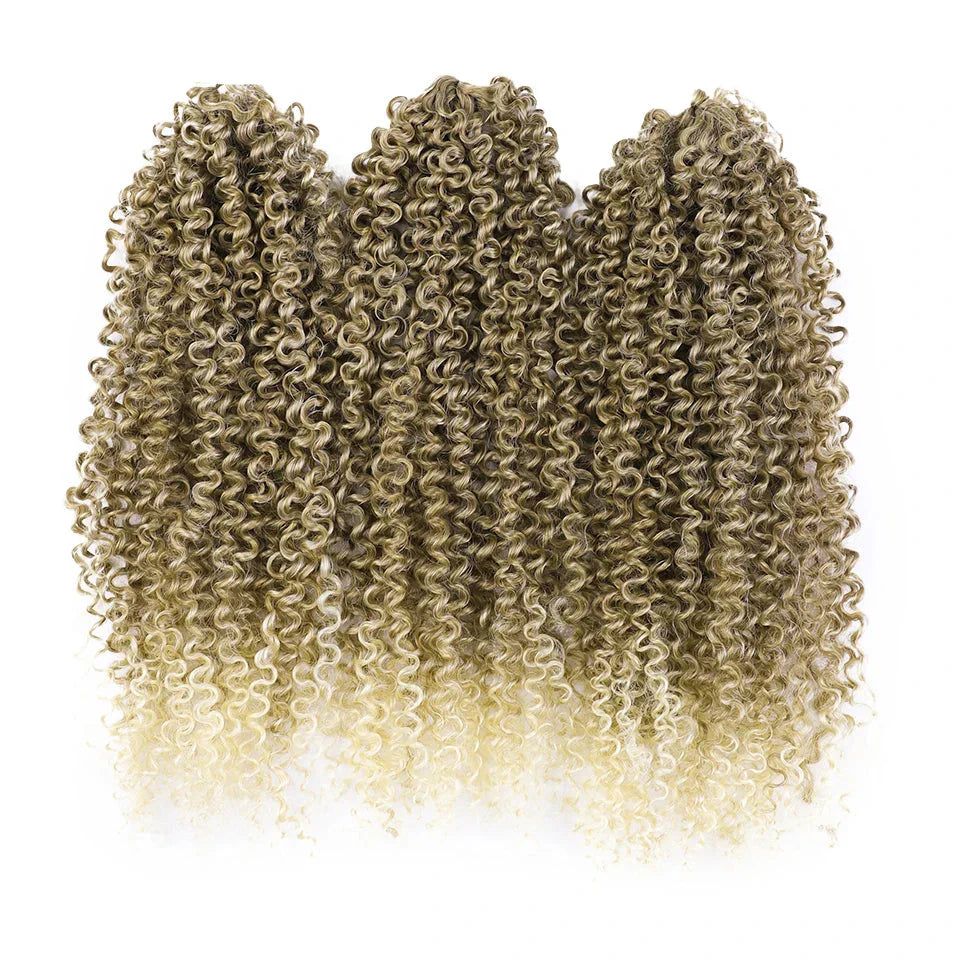 18" Magic Afro Kinky Curly Crochet Hair | Ombre Passion Twist Braids | 60 Strands/Pack | Heat Resistant