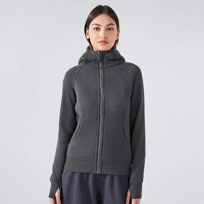 ActiveFlex Zip Hoodie: Women's Fleece Sports Jacket