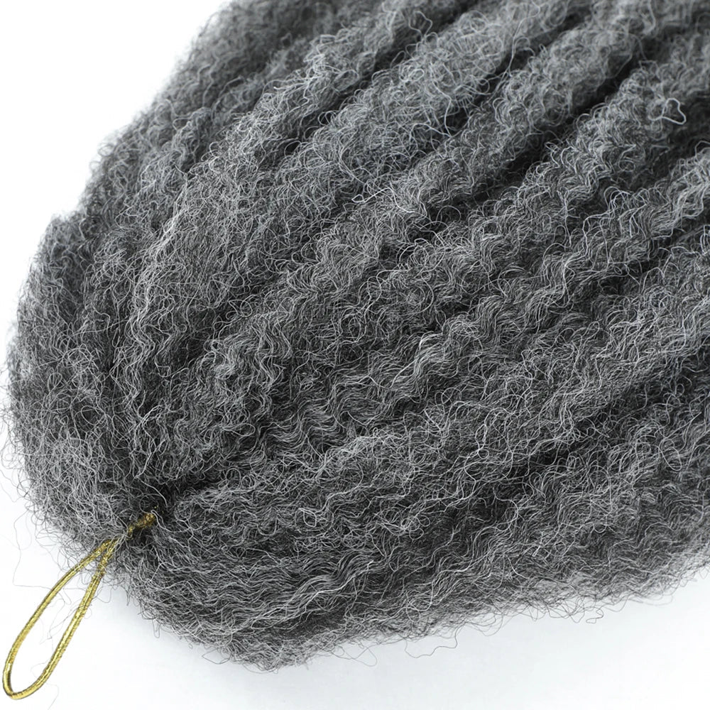 18" Marley Twist Braiding Hair | Crochet Braids | Afro Twist Kinky Hair Extensions | Ombre Colors | 30 Strands/Pack