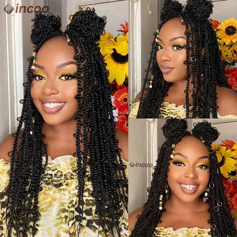 36" Butterfly Locs Crochet Wig | Full Lace Front | Knotless Braids | Baby Hair | Synthetic