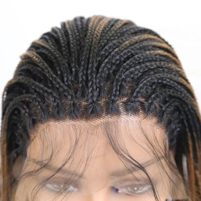 13X4 Lace Wigs for Women | Braided Box Braids Wigs | Synthetic Lace Front Wig | Braiding Wigs Natural Hairline Cosplay
