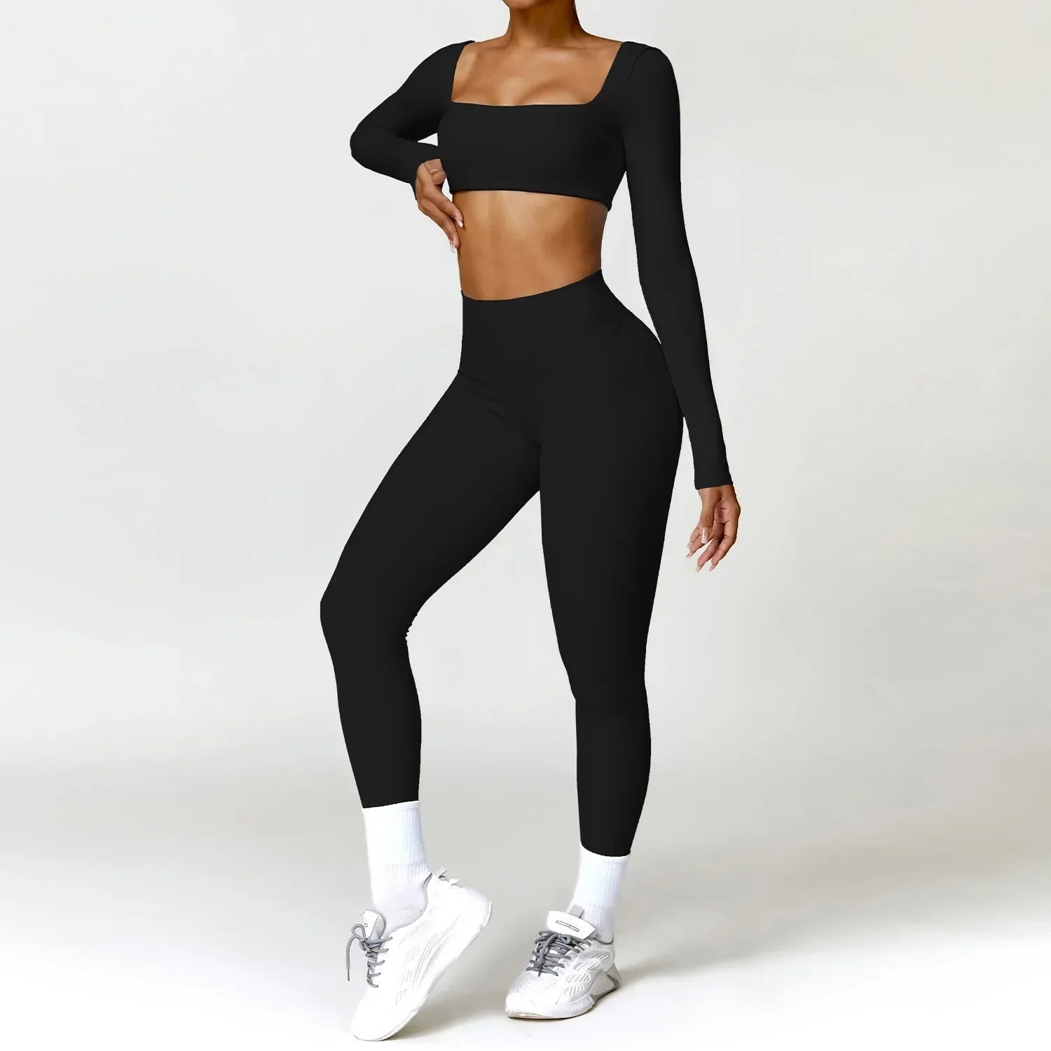 2 PCS Yoga Set Gym Clothes Sportswear Workout Tracksuits Sports Bra Gym Leggings Wear Athletic