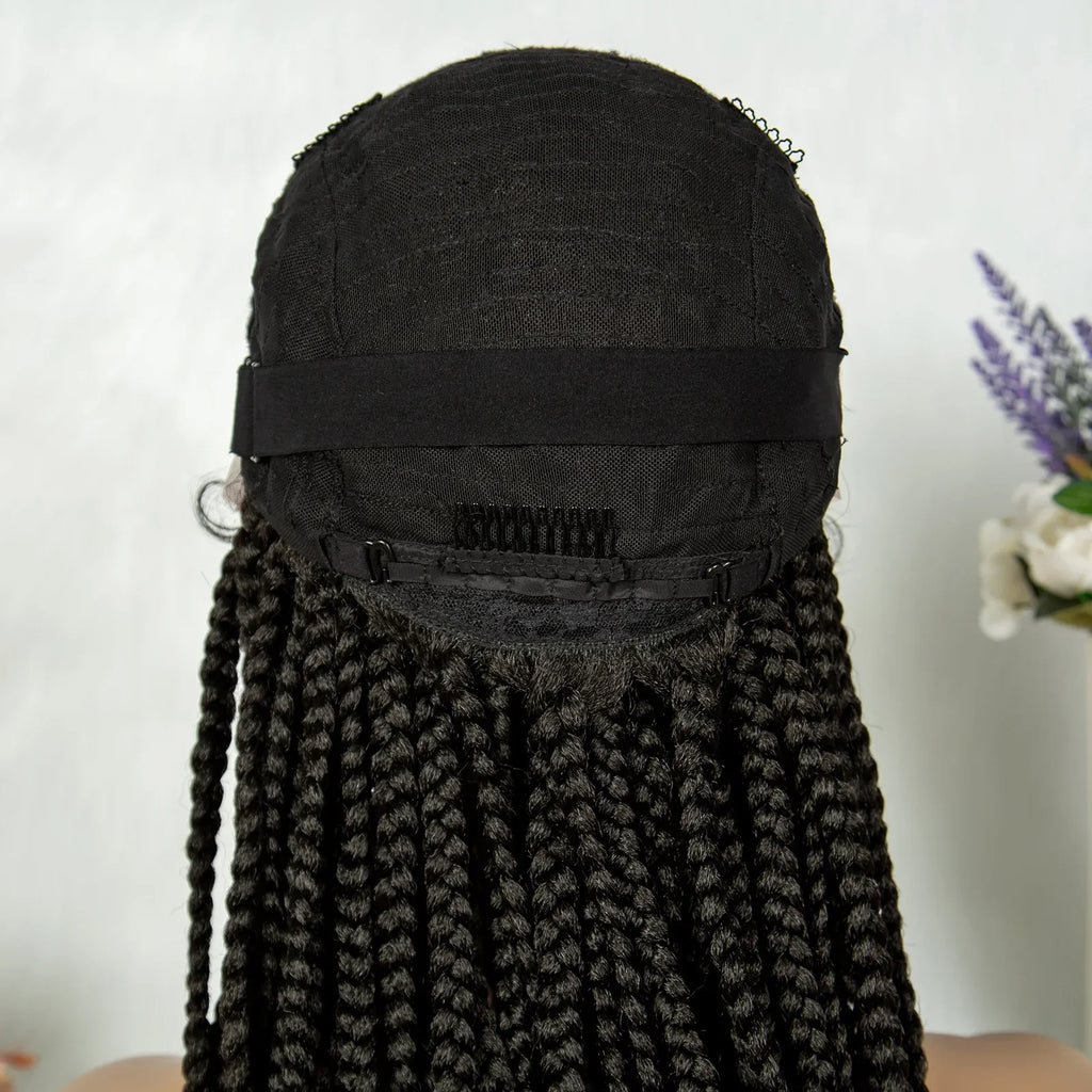 13x6 Lace Front Faux Locs Braided Wig | Crochet Braids | Synthetic Locs | Black Women