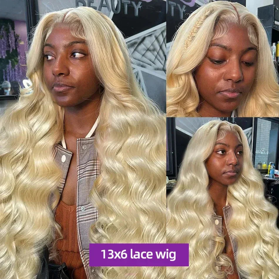 613 Blonde Body Wave Lace Front Wig | HD Transparent 13x4 / 13x6 Lace Frontal Human Hair Wig (Pre-Plucked for Black Women)