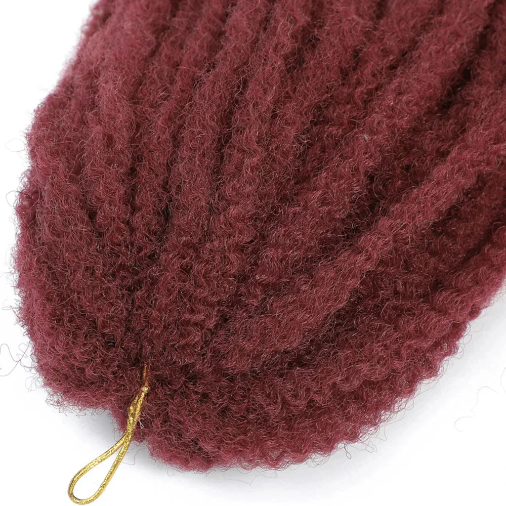 18" Marley Twist Braiding Hair | Crochet Braids | Afro Twist Kinky Hair Extensions | Ombre Colors | 30 Strands/Pack