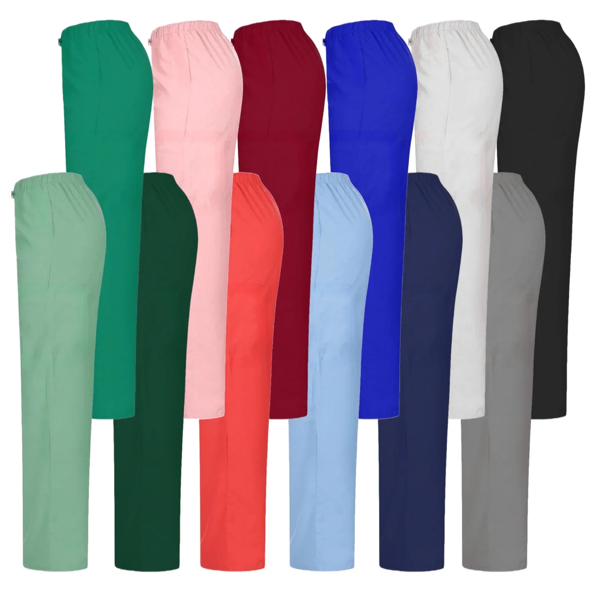 1pc Solid Color Scrubs Pants