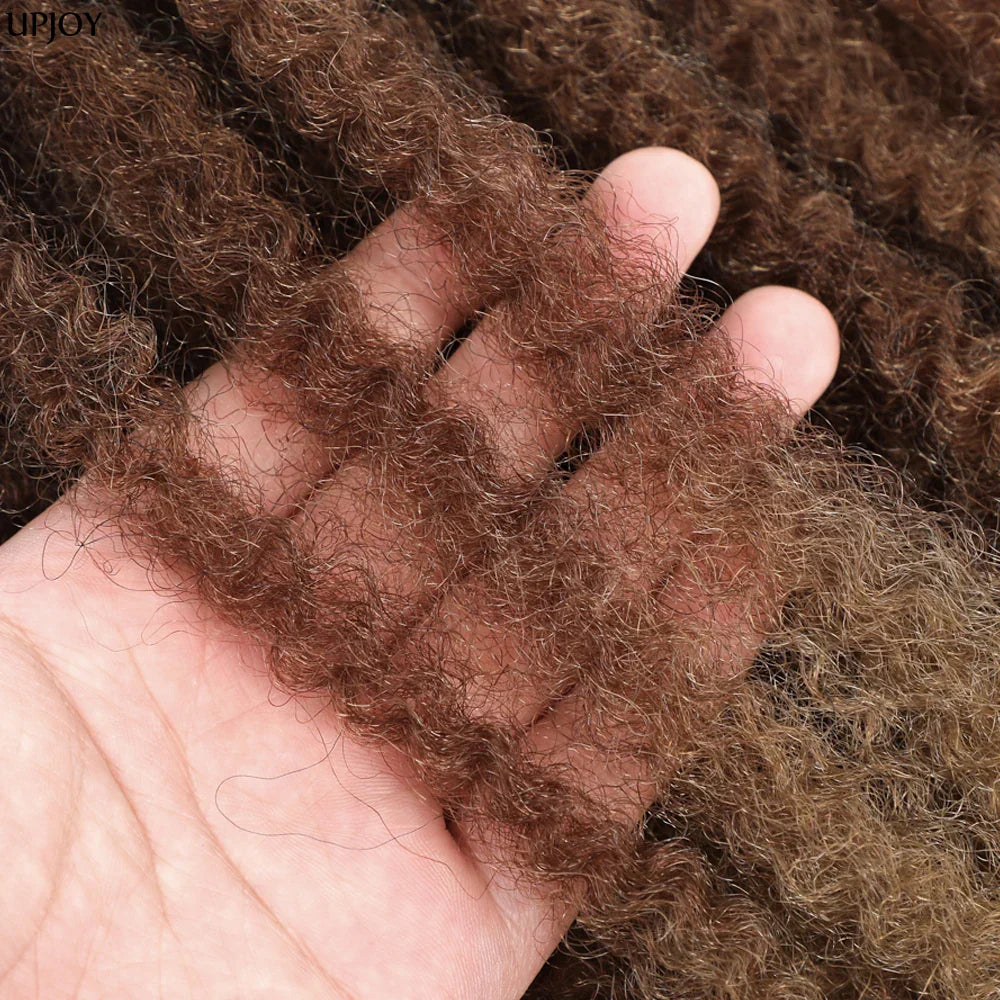 18" Marley Twist Braiding Hair | Crochet Braids | Afro Twist Kinky Hair Extensions | Ombre Colors | 30 Strands/Pack