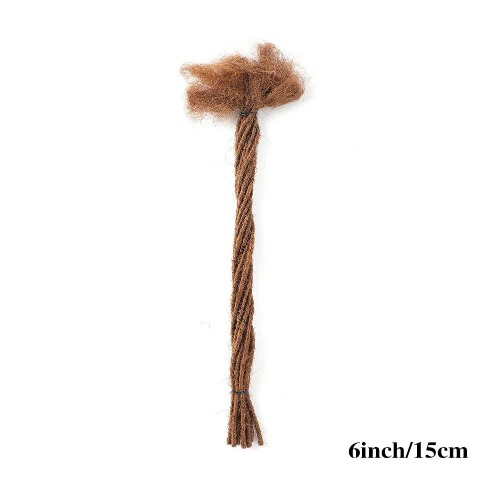 0.2cm Microlocks Extensions | Brazilian Human Hair Dreadlocks | Crochet Braids | 10 Strands