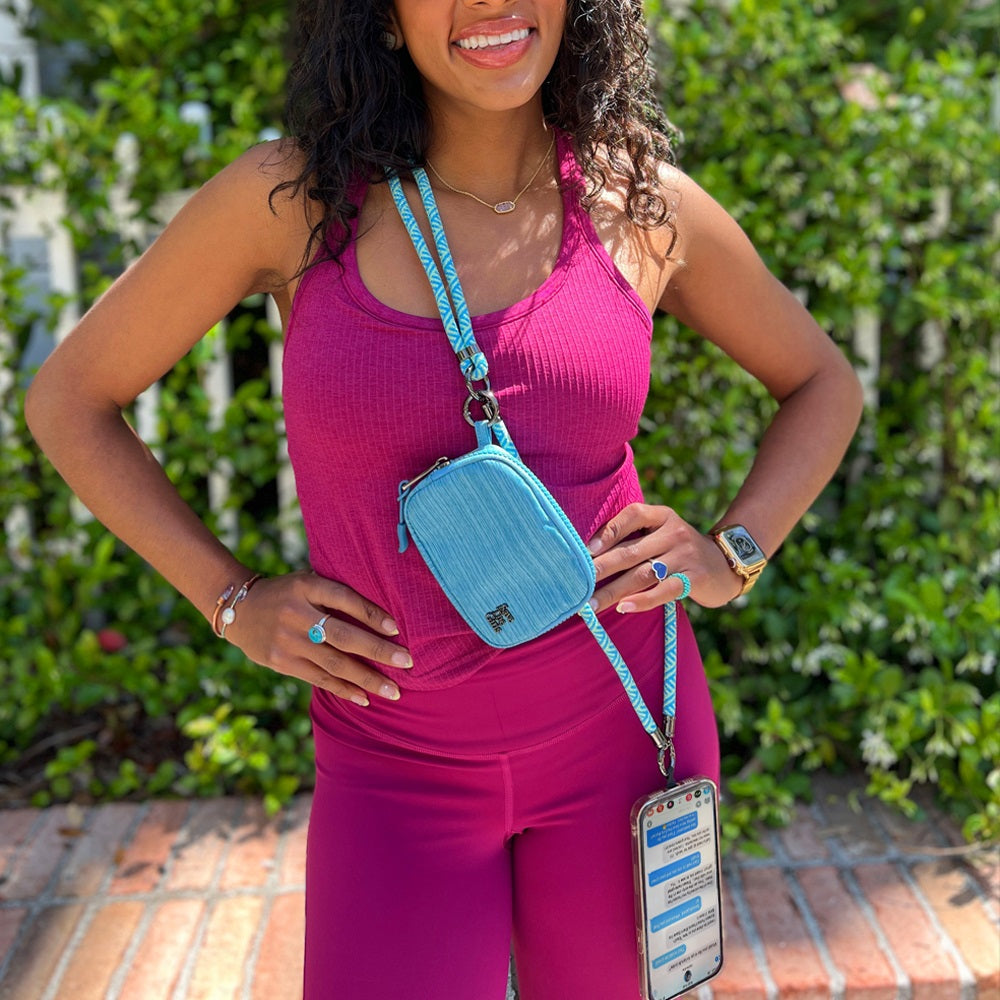 Active Crossbody w/RFID Pouch Single Rope