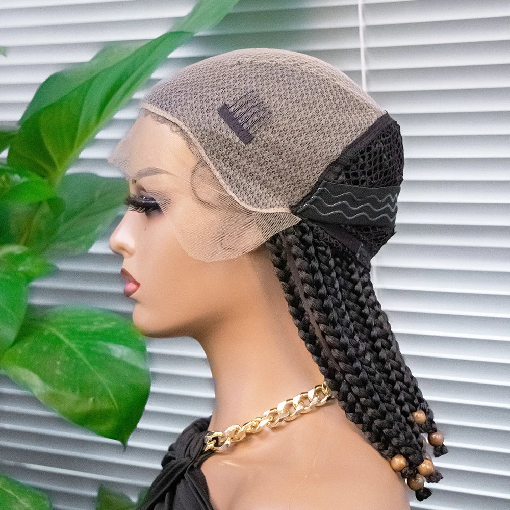 14" Short Braided Bob Wig | Lace Front | Heat Resistant | Black Women