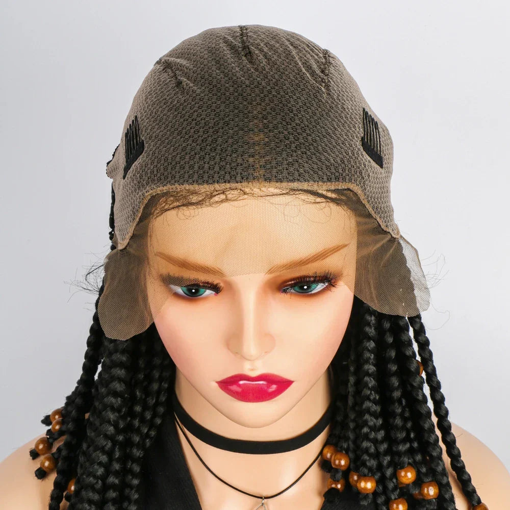 14" Short Braided Bob Wig | Lace Front | Heat Resistant | Black Women