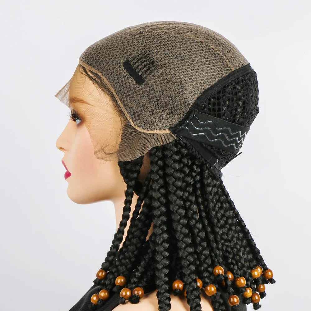 14" Short Braided Bob Wig | Lace Front | Heat Resistant | Black Women