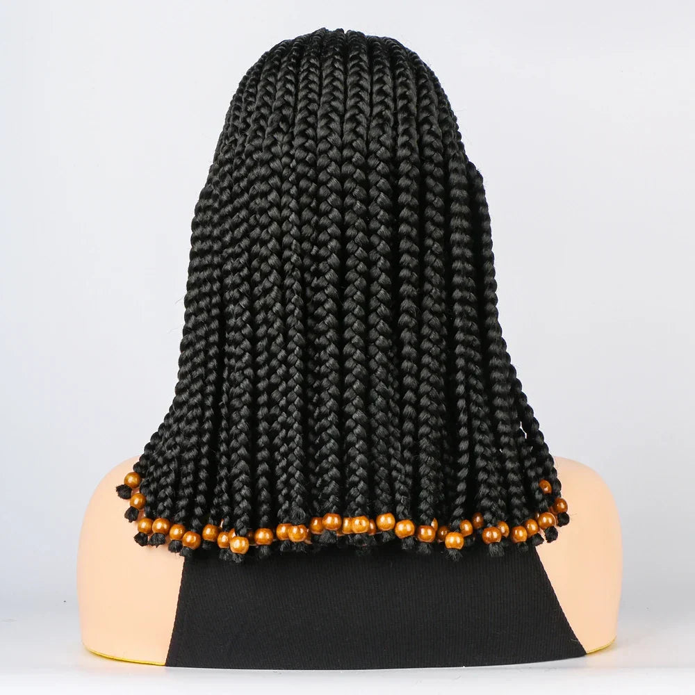 14" Short Braided Bob Wig | Lace Front | Heat Resistant | Black Women