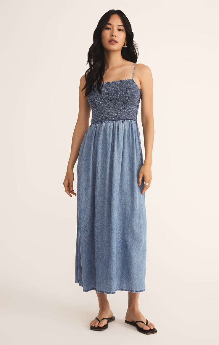 Bayside Chambray Midi Dress