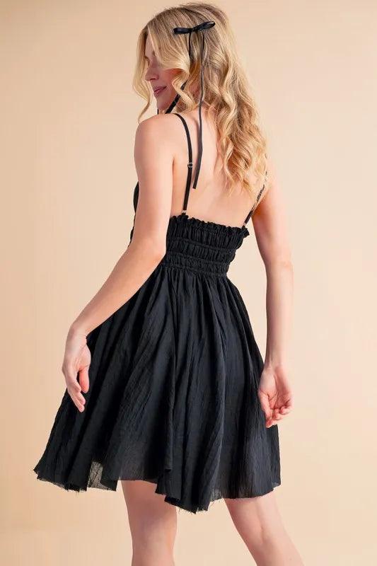 Aemi+Co Lace Detail Mini Cami Dress