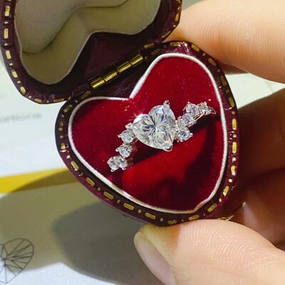 1 Carat Moissanite 925 Sterling Silver Ring