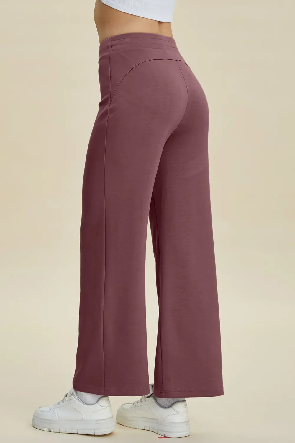 Basic Bae Air Scuba Drawstring Wide Leg Pants