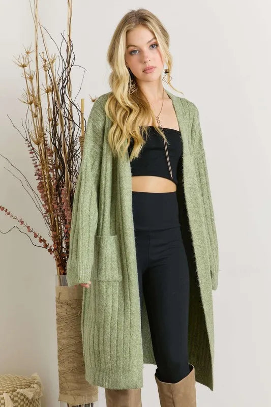 ADORA Super Soft Rib Knit Cardigan