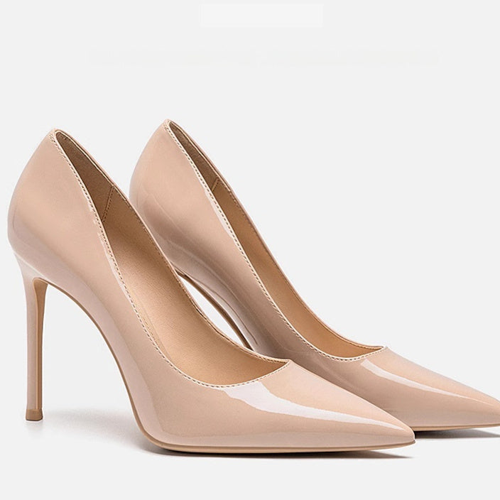 Authentic Leather High Heels Women's Stiletto Heel