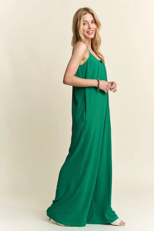 ADORA Wide Leg Casual Cami Jumpsuit