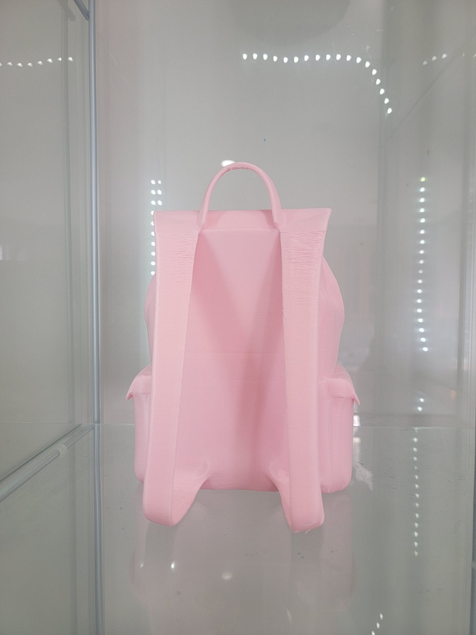 Adorable Pink Backpack Makeup Brush Holder - Stylish Organizer for Glam Lovers