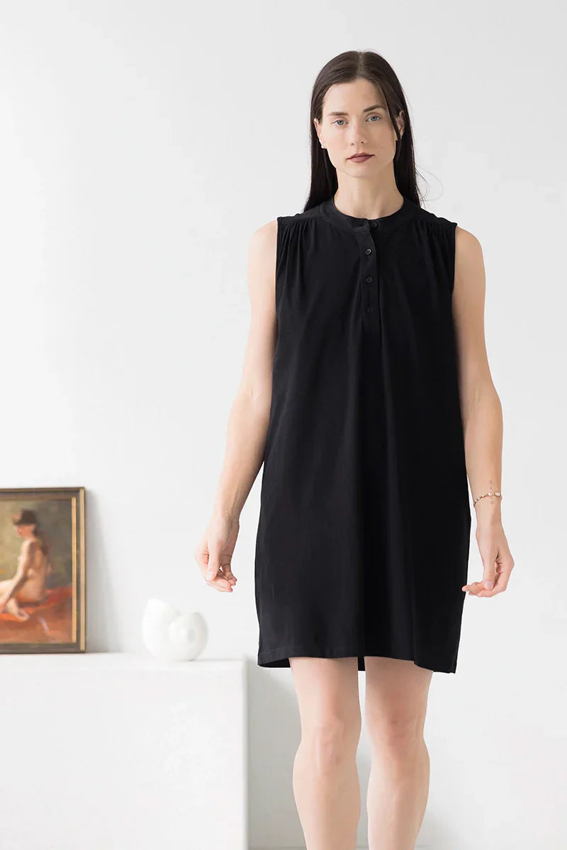 Aisha Relaxed Sleeveless Sleep Tunic â€?Mini