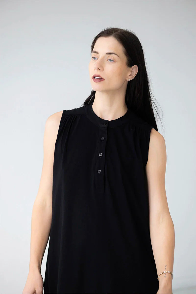 Aisha Relaxed Sleeveless Sleep Tunic â€?Mini