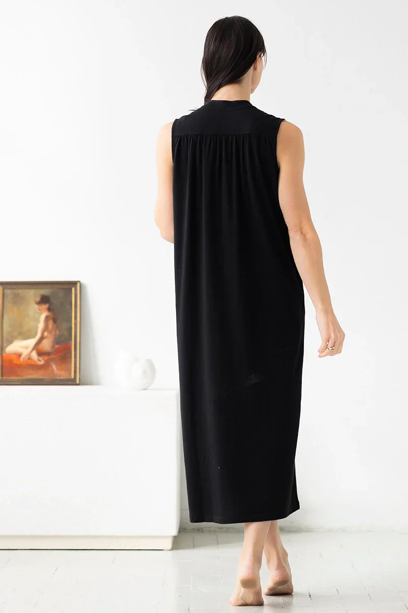 Aisha Relaxed Sleeveless Sleep Tunic â€?Maxi