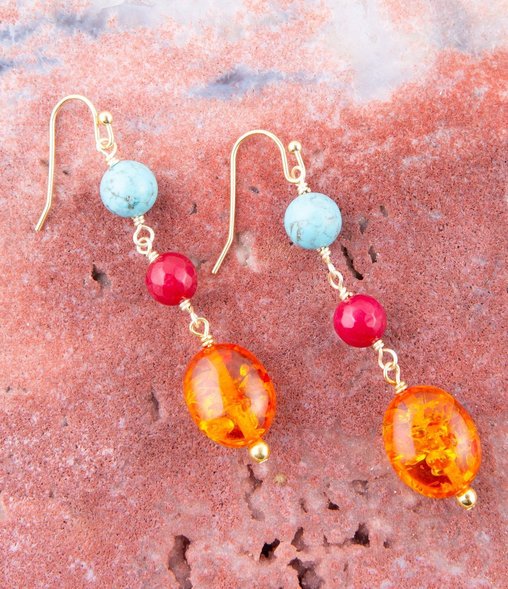 Ambrosia Linear Drop Earrings