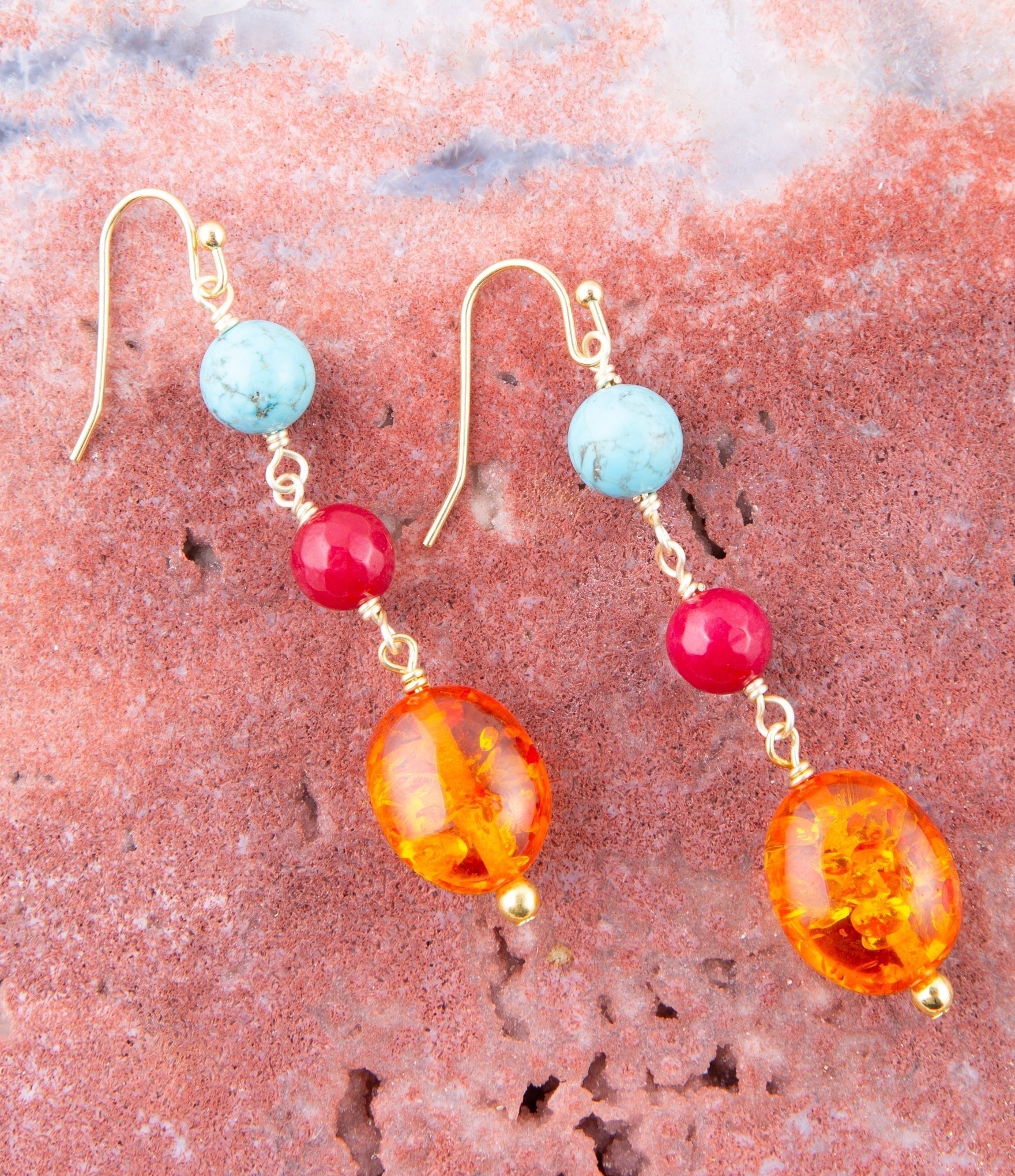 Ambrosia Linear Drop Earrings