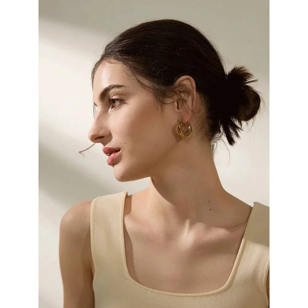 Aurora Arch Hoop Earrings