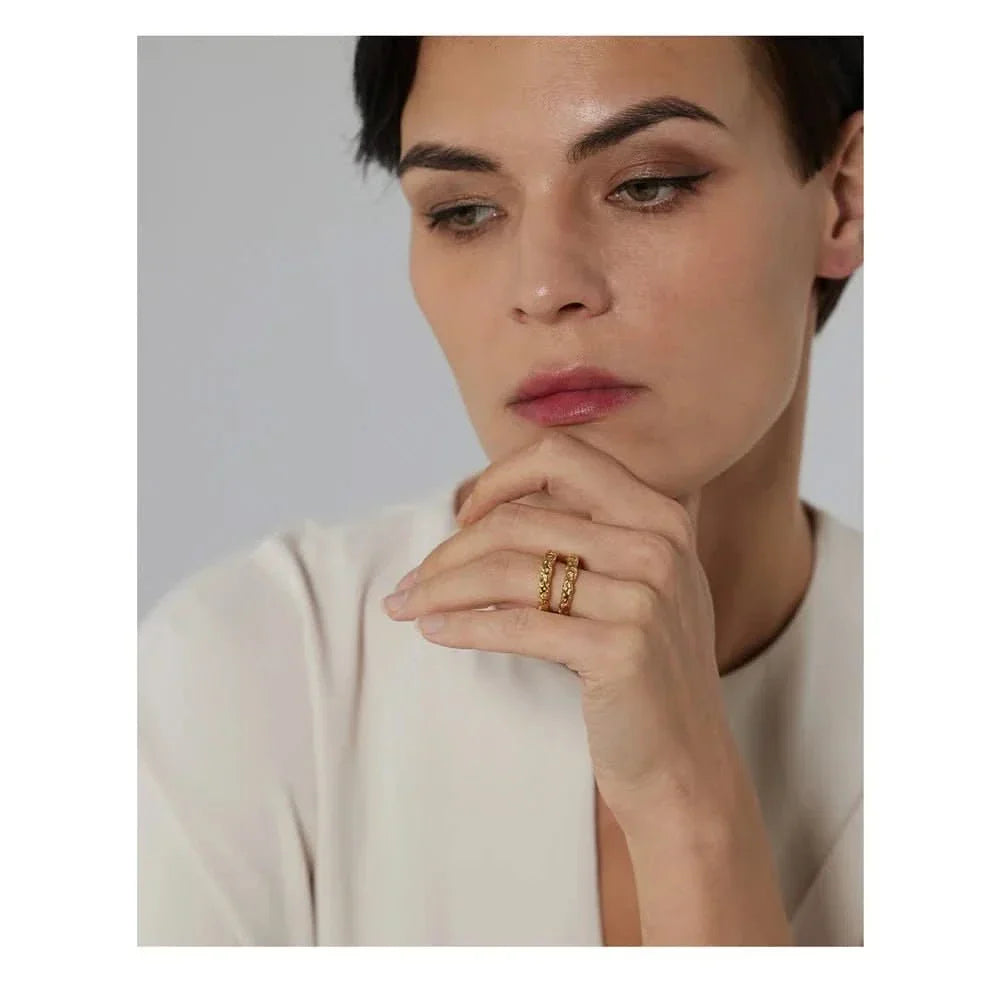 Aurum Moon Double Ring