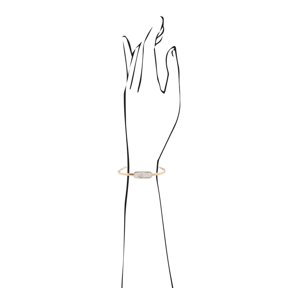 Back to Basics White Howlite Bracelet