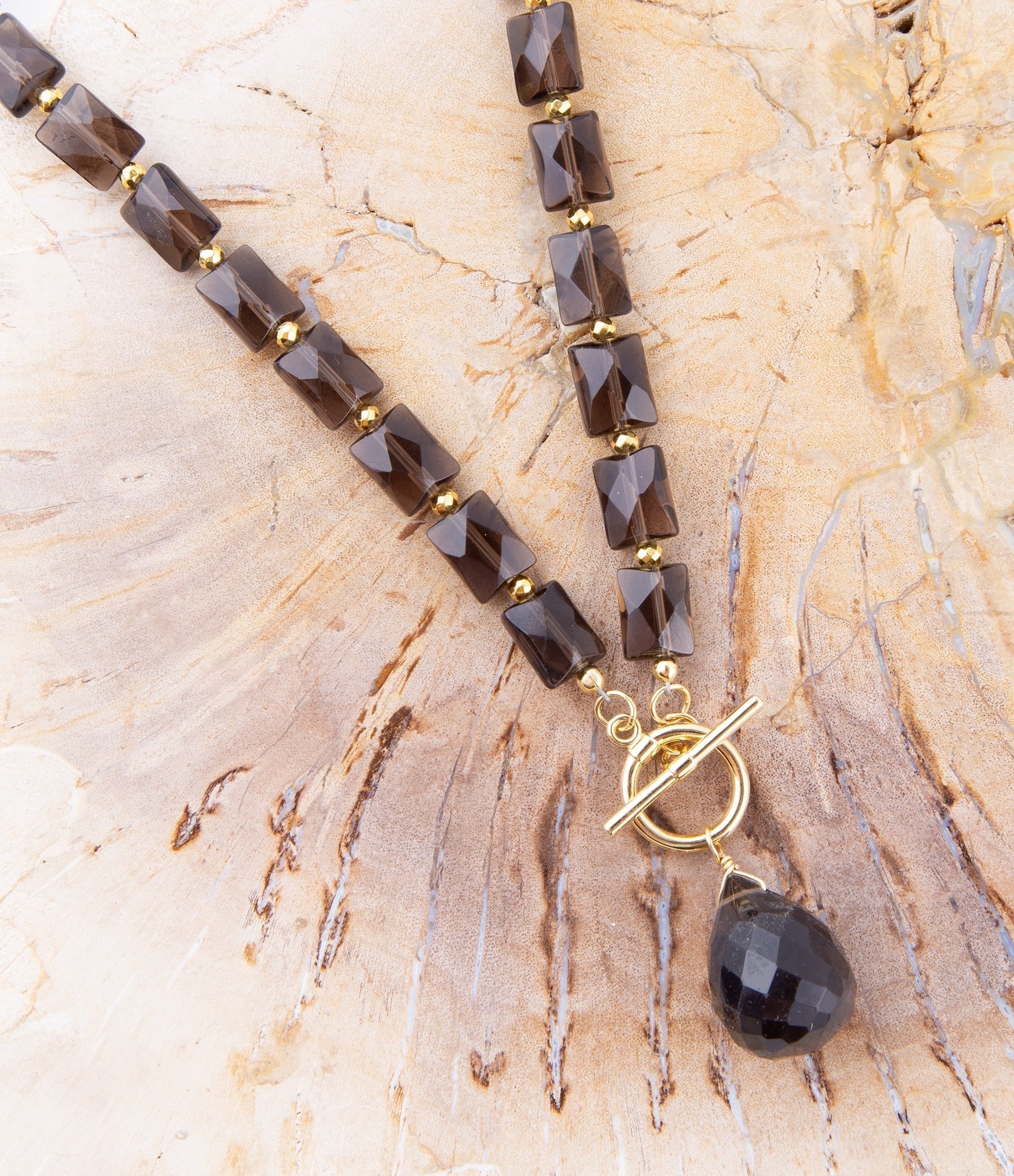 Baron Smoky Quartz Charm Necklace