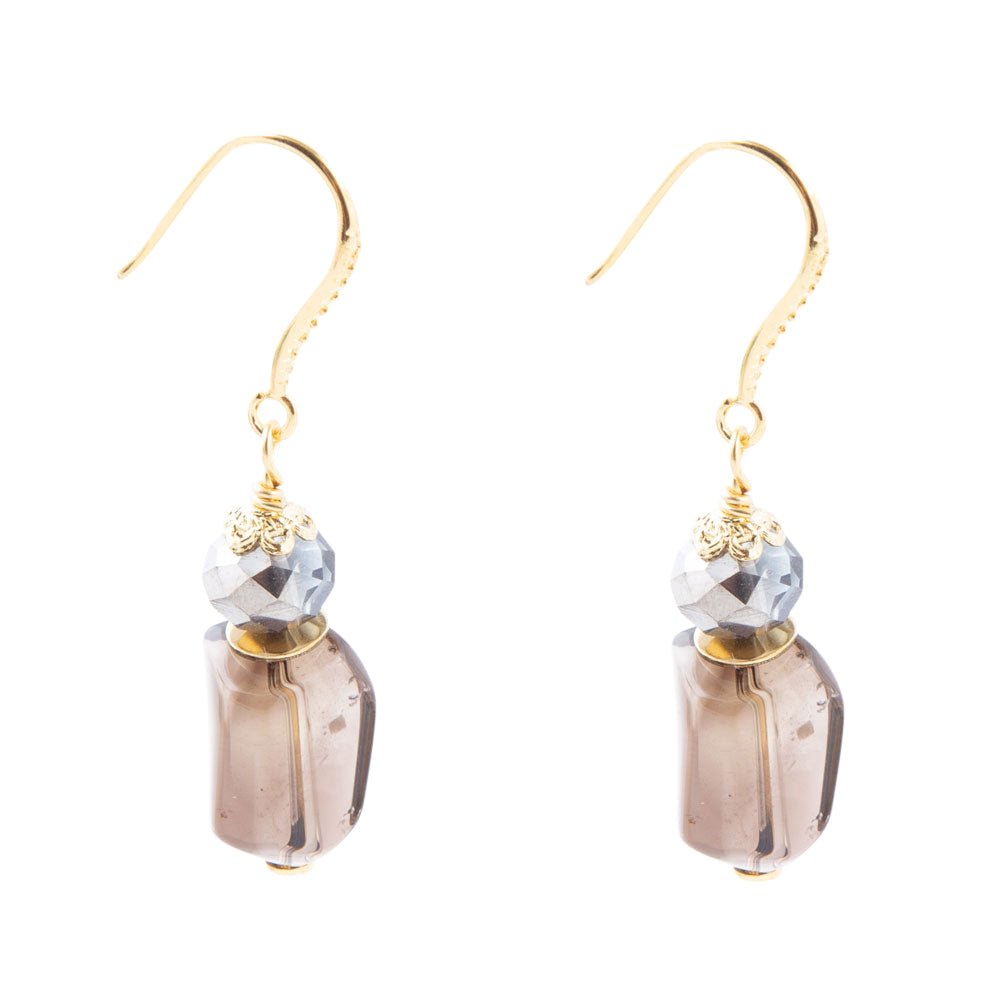 Baron Smoky Quartz Drop Earrings
