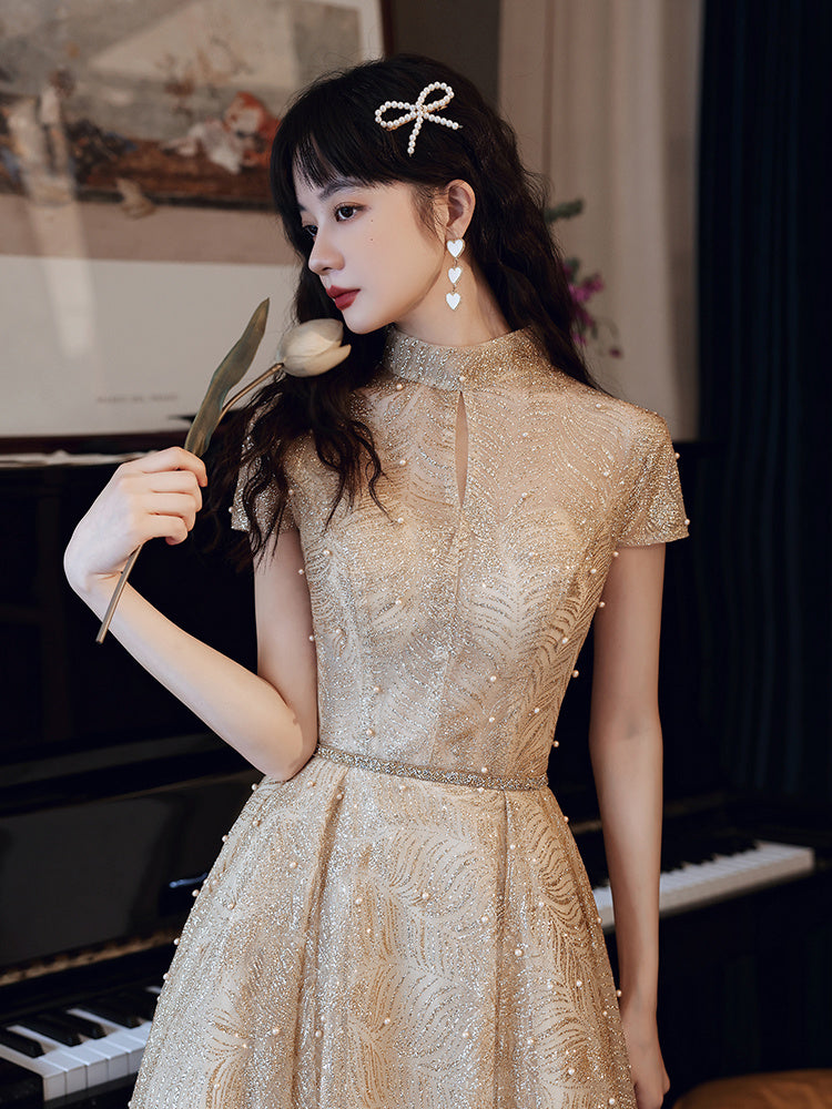 Banquet Temperament Hosting Dress Women's Evening Dress