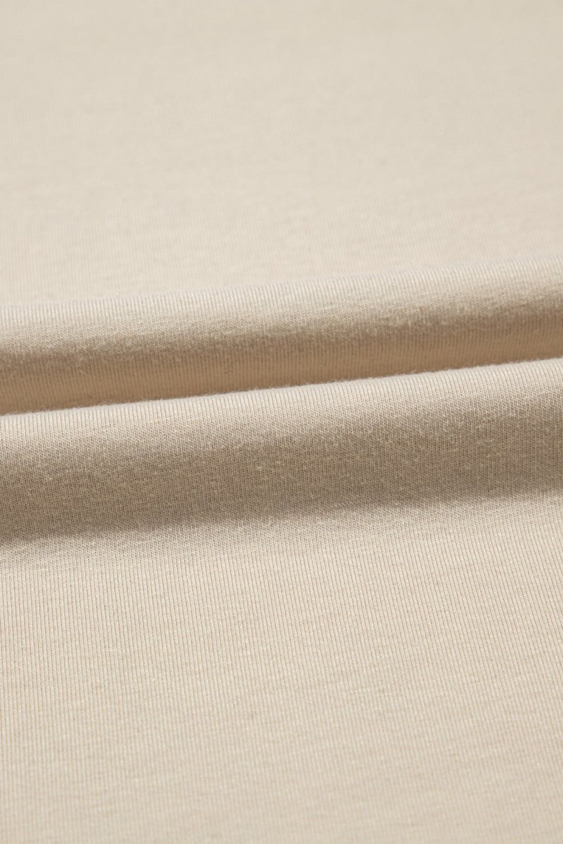 Beige LIVE YOUR BEST LIFE Crew Neck Western Graphic Tee