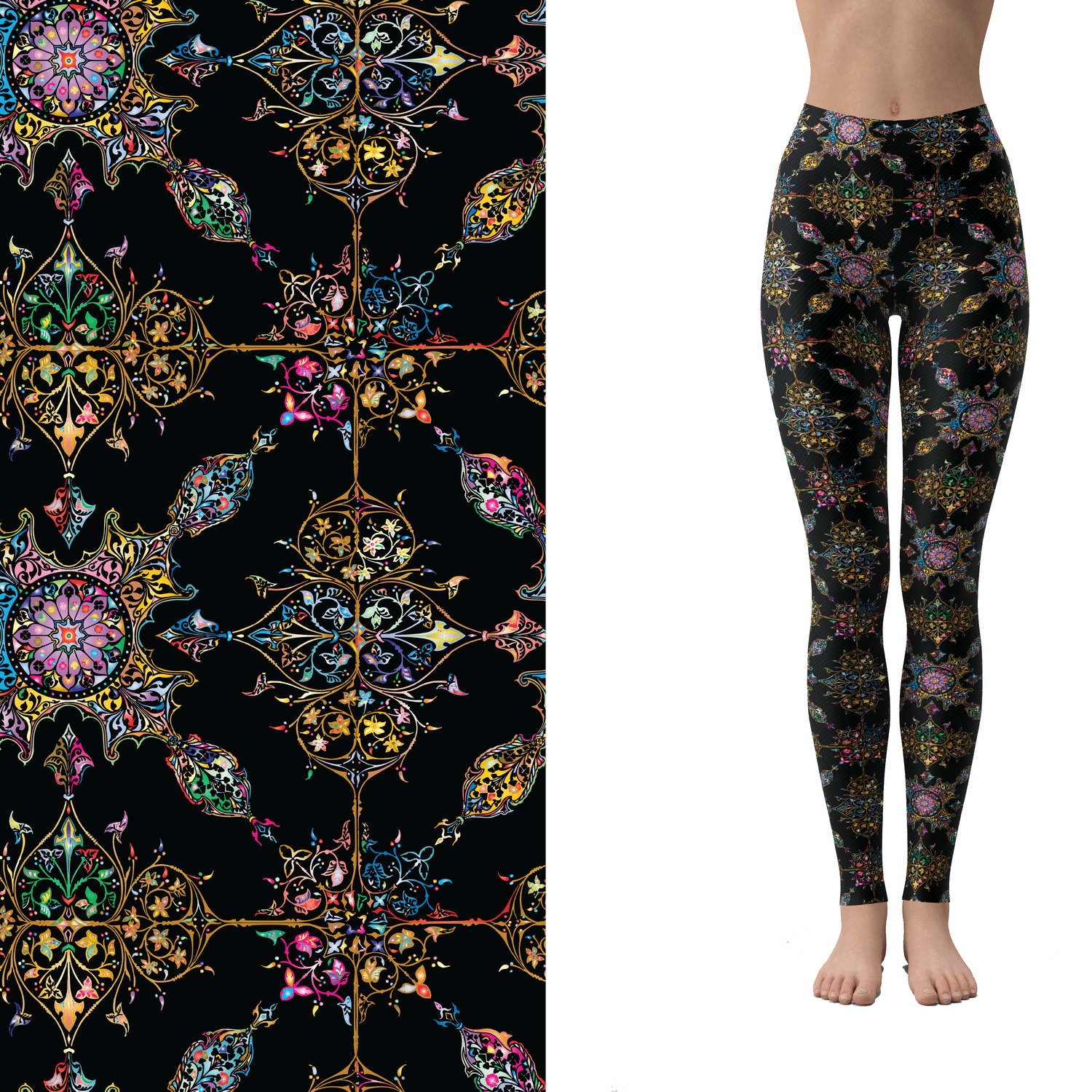 Bejeweled Full Length Leggings with Pockets