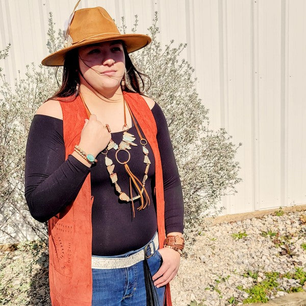 Aqua Terra Beaded Bracelet with Center Accent 809n